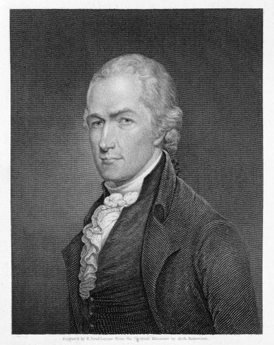 Alexander Hamilton, gravé par John Francis Eugene Prud