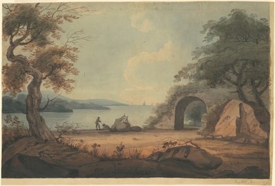 Réparation des filets sur le fleuve Hudson, New York - Archibald Robertson