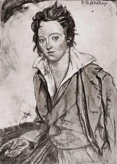 Percy Bysshe Shelley - Archibald Standish Hartrick