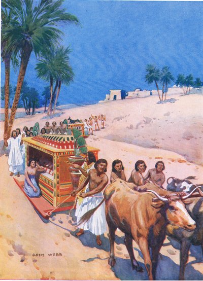 Une procession funéraire dans l