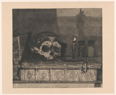 Nature morte avec crâne - Arend Hendriks (signed by artist)