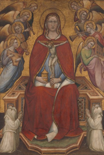 Sainte Marie-Madeleine tenant un crucifix - Aretino Luca Spinello or Spinelli