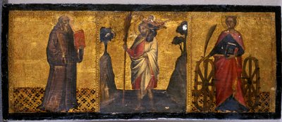 Saint Benoît, Saint Christophe et Sainte Catherine, c.1400 - Aretino Luca Spinello or Spinelli