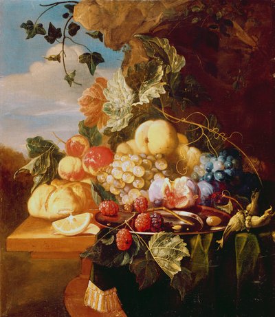 Nature morte avec fruits et fleurs - Arie de Vois