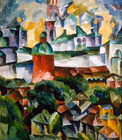 Paysage avec le monastère de la Trinité-Serge - Aristarkh Lentulov