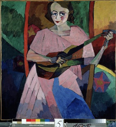 Femme à la guitare - Aristarkh Vasilievic Lentulov