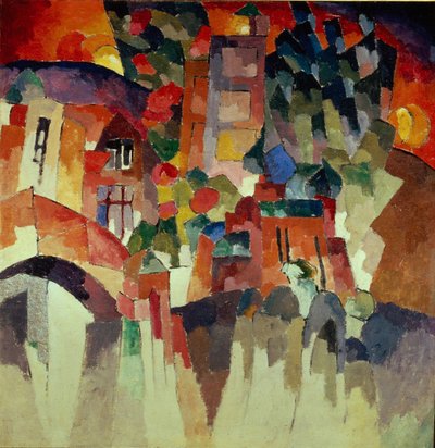 Paysage de Kislovodsk avec portes, 1913 - Aristarkh Vasilievic Lentulov
