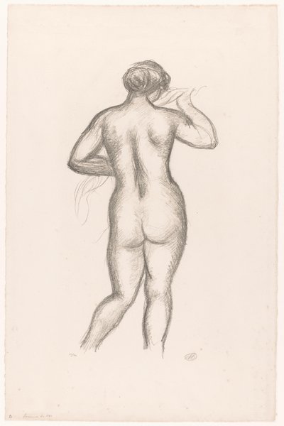 Femme nue de dos - Aristide Maillol (signed by artist)