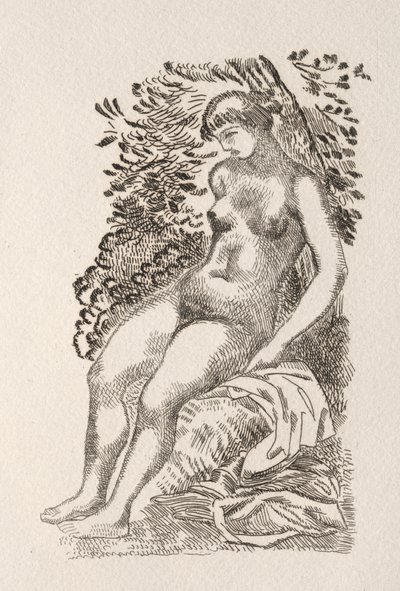 Illustration pour un poème de Pierre de Ronsard - Aristide Maillol
