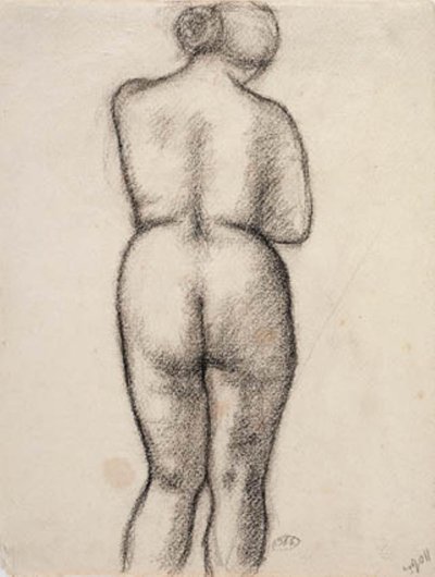 Modèle féminin, vu de dos - Aristide Maillol
