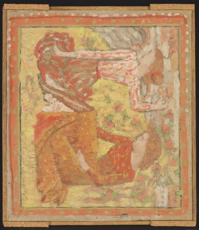 Deux jeunes filles dans un verger (projet pour une tapisserie), vers 1895-1900 - Aristide Maillol