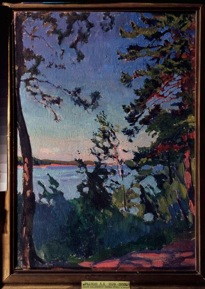Un parc au bord du fleuve Neva - Arkadij Aleksandrovic Rylov