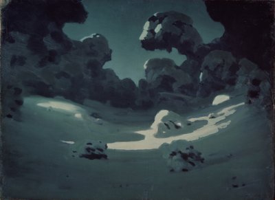 Taches de clair de lune dans le bois. Hiver, 1898-1908 - Arkhip Ivanovich Kuindzhi