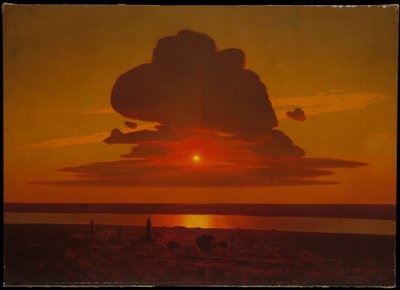 Coucher de soleil rouge sur le Dniepr - Arkhip Kuindzhi
