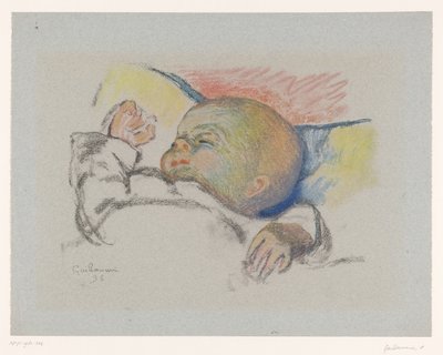 Bébé endormi - Armand Guillaumin