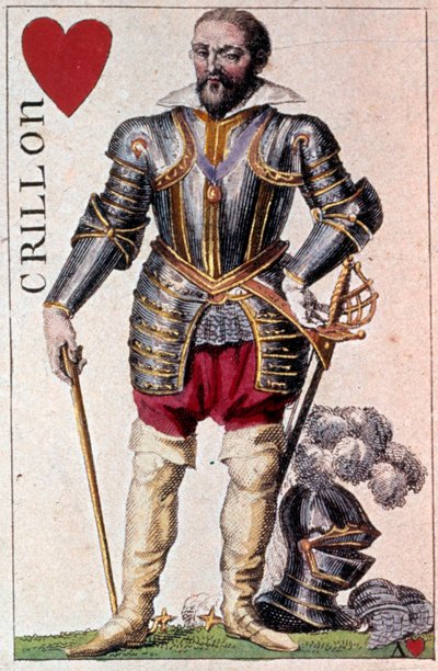 Représentation de Louis de Balbes de Berton, chevalier surnommé le Brave Crillon (détail) - Armand Gustave Houbigant