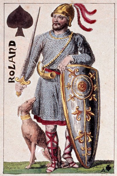 Représentation du chevalier Roland (ou Hroudland), marquis des Marches de Bretagne (détail) - Armand Gustave Houbigant
