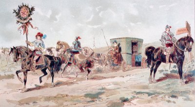 Un carrosse couvert du XVIIe siècle, 1886 - Armand Jean Heins