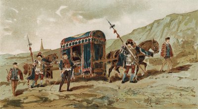 Litière à cheval, Pays-Bas espagnols, XVIe siècle - Armand Jean Heins