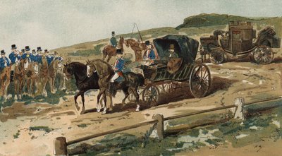 Postillons, voiture et diligence, Pays-Bas, XIXe siècle - Armand Jean Heins