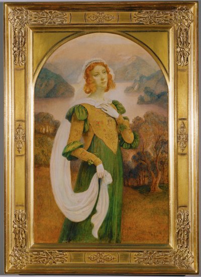 Princesse (tempera sur bois) - Armand Point