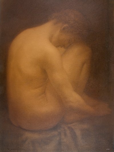 Nu masculin assis - Armand Rassenfosse