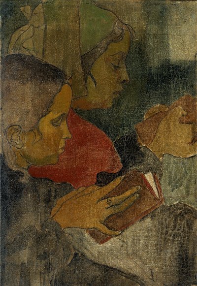 Paysannes bretonnes à la messe, années 1890 - Armand Séguin