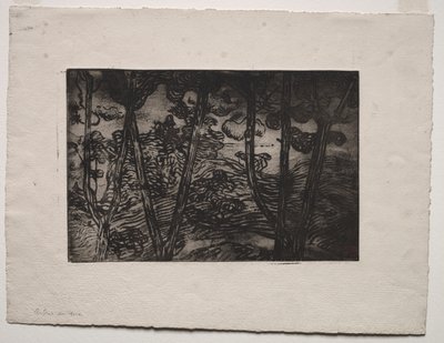 Arbres la nuit, vers 1894 - Armand Séguin