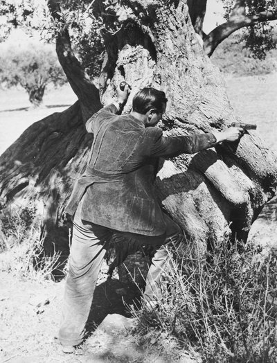 Salvatore Giuliano pointant un pistolet - Armando Bruni