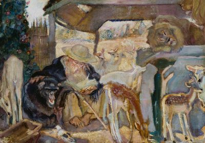 Saint Antoine parmi les animaux - Armando Spadini