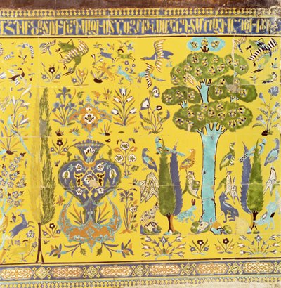 Détail de la section inférieure des tuiles d