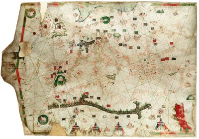 Carte méditerranéenne montrant le nord-est de l