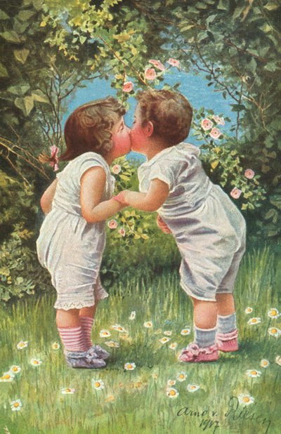 Petit garçon et petite fille s
