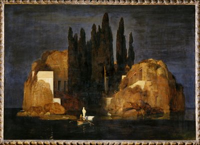 Die Toteninsel - Isle of the Dead ... (huile sur toile) - Arnold Böcklin