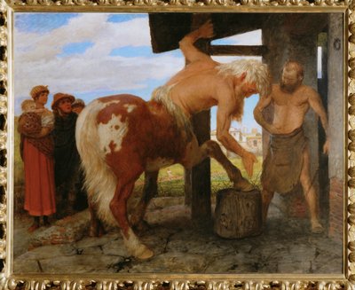 Kentaur in der Dorfschmiede - Centaure à la forge du village ... - Arnold Böcklin