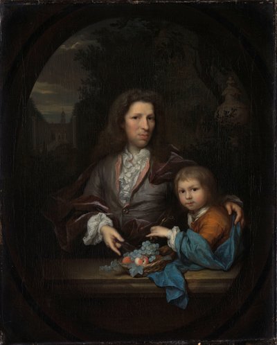 Jan van de Poll (1668-1745) et son fils Harmen Hendrick (1697-1772) - Arnold Boonen