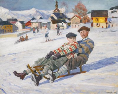 Carol II de Roumanie et le prince Michel de Roumanie, début des années 1930 - Arnold Borisovich Lakhovsky