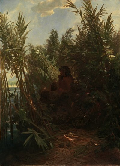Pan dans le roseau, 1856-1857 - Arnold Böcklin