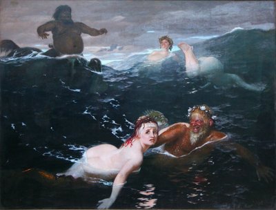 Jouer avec les vagues - Arnold Böcklin