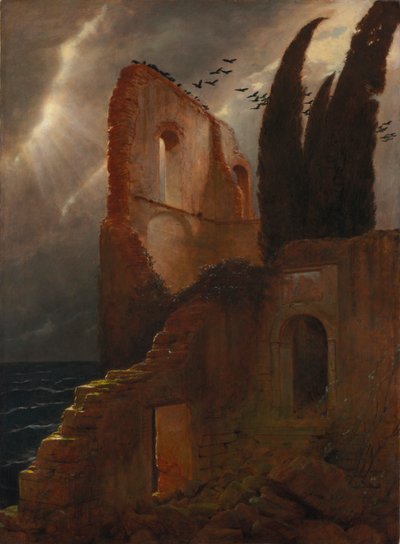Ruine au bord de la mer - Arnold Böcklin