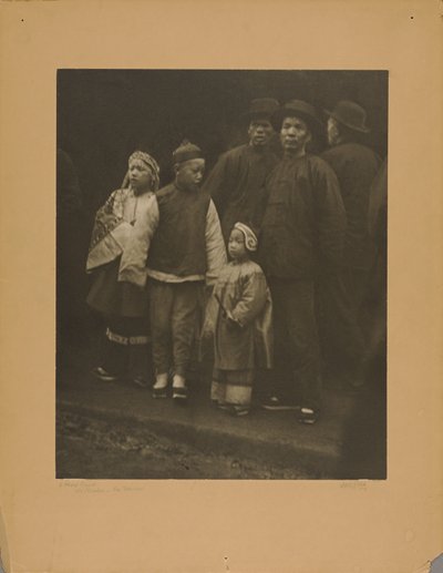 Une foule hétéroclite, Old Chinatown - San Francisco - Arnold Genthe