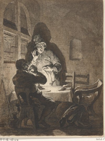 Repas à Emmaüs - Arnold Houbraken