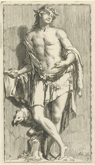 Personnification de la poésie - Arnold Houbraken