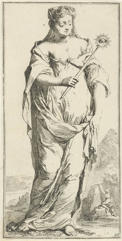 Personnification de la modestie - Arnold Houbraken