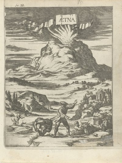 Éruption volcanique - Arnold Houbraken