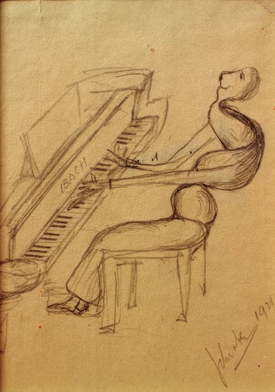 Caricature (Pianiste) - Arnold Schönberg