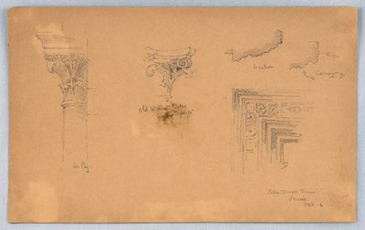 Détails Architecturaux à Venise - Arnold William Brunner