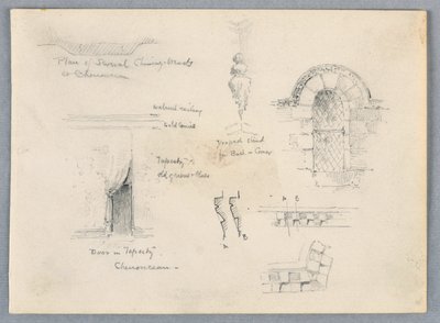 Croquis architecturaux de Chenonceaux - Arnold William Brunner