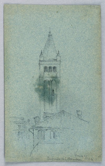 Campanile de Saint-Barnabé, Venise - Arnold William Brunner