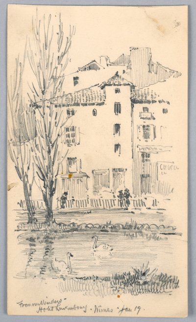Hôtel Luxembourg, Nîmes – De notre fenêtre - Arnold William Brunner
